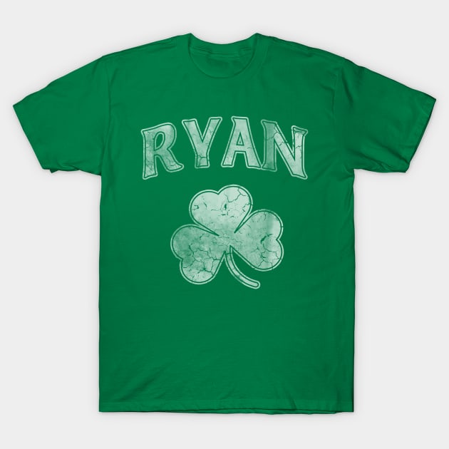 Ryan Irish Shamrock St Patricks Day T-Shirt by E